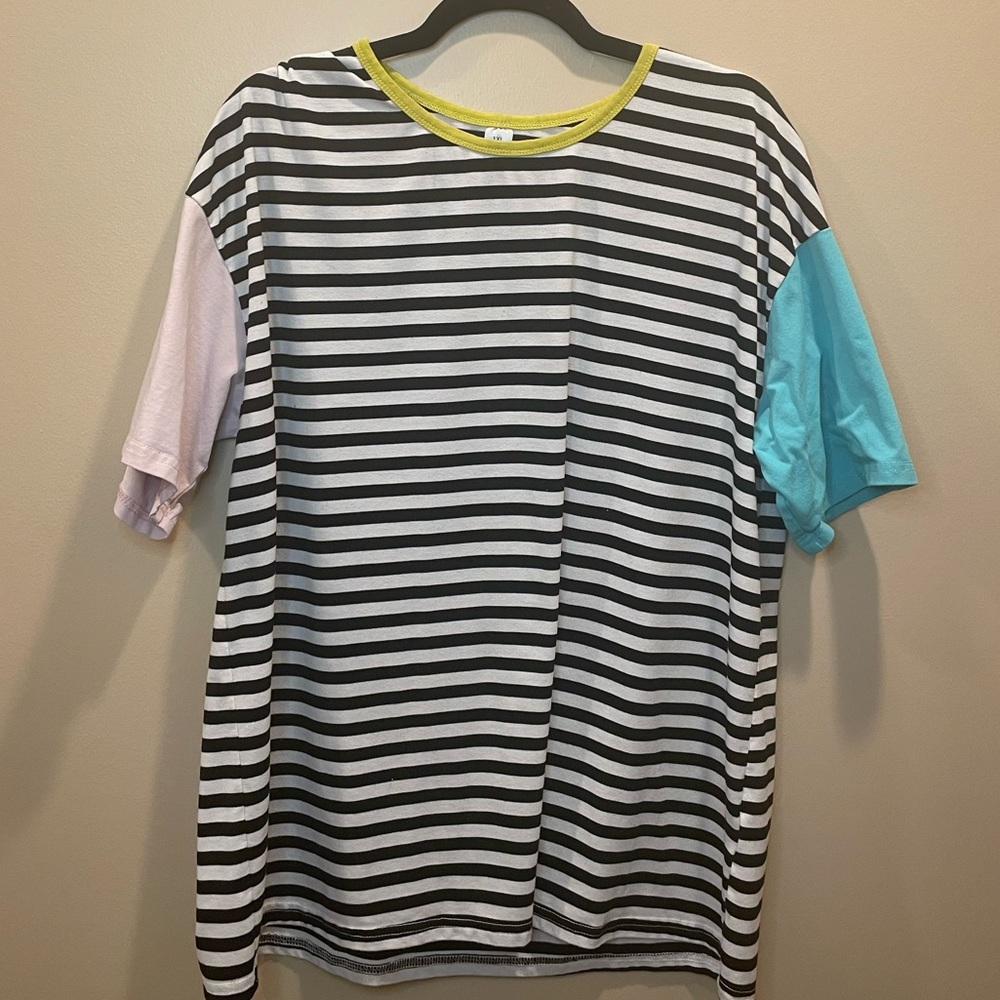 Multicolored stripe shirt